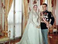 Oscar-winning actress Grace Kelly tied the knot with Prince Rainier of Monaco