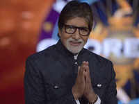 <i class="tbold">amitabh bacchan</i> shoots for 15 hours for KBC