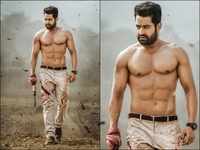 NTR flaunts his chiseled body in the first look poster of ‘<i class="tbold">aravinda sametha</i>’
