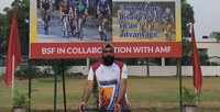 Indian para cyclist Gurlal Singh during Infinity Ride 2020 in Chandigarh 2
