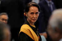 New pictures of <i class="tbold">Aung San Suu Kyi</i>