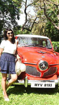 When heritage cars lined up in <i class="tbold">mamallapuram</i>