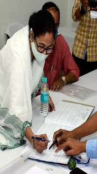 She will take on her former protege and BJP leader <i class="tbold">suvendu adhikari</i> from Nandigram constituency.