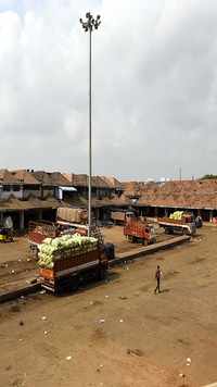 Wholesale Market Complex in Chennai during Janata Curfew on this day, last year.