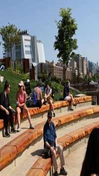 The Little Island public park on 13th Street in Hudson River Park opened for the 1st time to public on May 21.