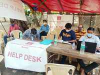 Help desk for relatives of <i class="tbold">barge</i> P305 tragedy victims
