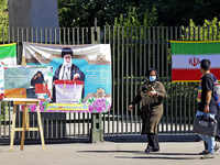 Banners for encouraging Iranians to vote