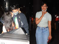 Khatron Ke Khiladi 11: Divya Agarwal welcomes boyfriend Varun Sood with a kiss; Shweta Tiwari, Rahul Vaidya, and others snapped at the airport
