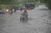 In pics: <i class="tbold">waterlogging</i>, traffic jams across Delhi