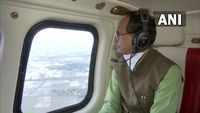 MP CM Shivraj Singh Chouhan conducts aerial survey of flood-affected areas of the state
