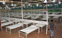 temporary Covid-19 care centre at Patliputra Sports Complex