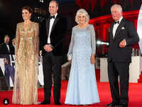 Royals join Bond cast for glitzy <i class="tbold">london</i> premiere