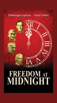 ​'Freedom at Midnight' by <i class="tbold">dominique lapierre</i> and Larry Collins