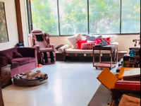 Living area of his house in <i class="tbold">south mumbai</i>