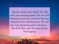 'The Old Man and The Sea' by Ernest Hemingway