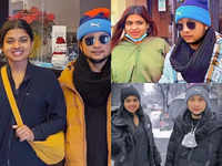 Indian Idol 12’s Arunita Kanjilal-Pawandeep Rajan sport similar jackets, twin and steal glances in these pictures from their international tour; fans wonder “What’s going on”
