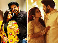 Actors Twarita Chatterjee and Sourav Banerjee celebrate first anniversary; here are some pics from their dreamy wedding