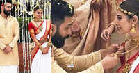 Mesmerising pictures of Mouni Roy in a silk and temple jewellery from her Malayali wedding with <i class="tbold">businessman</i> Suraj Nambiar