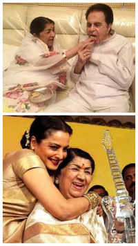 Iconic pictures of Lata Mangeshkar with B'wood <i class="tbold">celebrities</i>