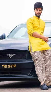 Vijay DevaraKonda in Golden Threads – Boutiquesarees.com