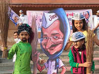 AAP celebrates party win in Punjab
