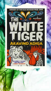 <i class="tbold">'the white tiger'</i> by Arvind Adiga