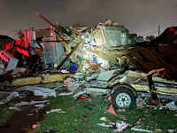 ​Tornado destruction in <i class="tbold">new orleans</i> on Wednesday.