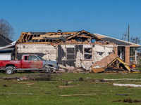​A tornado-damaged home in Arabi of <i class="tbold">new orleans</i>, Louisiana.