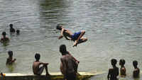 In pics: Boys beat the heat at Chennai beach