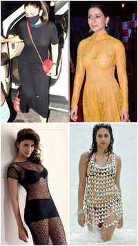 Ten Telugu actresses in <i class="tbold">transparent dress</i>