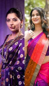 Ganeshotsav 2022: Traditional Saree looks of Marathi actresses
