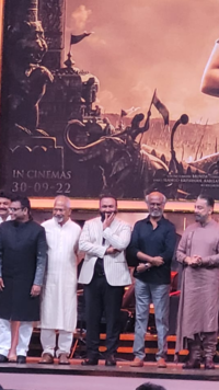 AR Rahman, Mani Ratnam, Subaskaran, Kamal Haasan and Rajinikanth