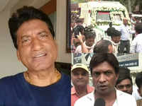 Raju Srivastava cremated; Sunil <i class="tbold">pal</i>, Ahsaan Qureshi and Surendra Sharma attend comedian's last rites