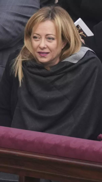 <i class="tbold">italian</i> Prime Minister Giorgia Meloni attend the funeral