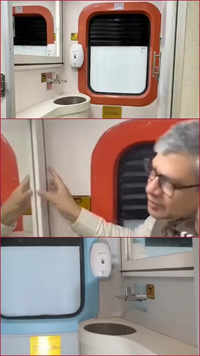 Brand new toilets in <i class="tbold">rajdhani</i> & Shatabdi trains