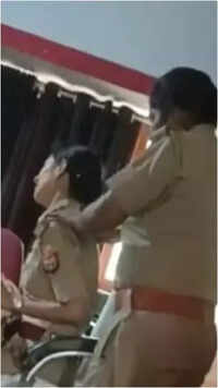 Caught on cam: Woman SHO gets massage from constable