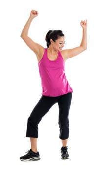 ​Aerobics dance combines dance and aerobics which is usually done to music.​