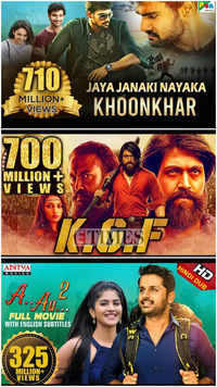 Ten most-watched South Indian dubbed movies on Youtube