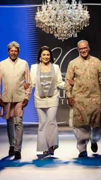 Kapil Dev, <i class="tbold">vandana luthra</i> and Ranjan Kapoor