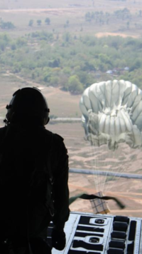 US Air Force & IAF aircraft flew airdrop missions