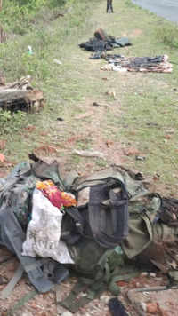 <i class="tbold">maoists</i> blew up mini-goods van carrying security personnel​