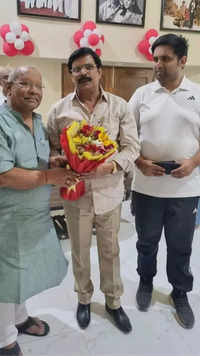 Mohan with BJP leader​