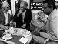 With Billy Wilder and Michelangelo <i class="tbold">antonioni</i> at Cannes