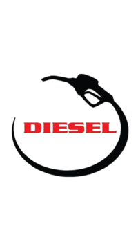 'Warren Diesel' logo sticker - Warren Diesel Shop