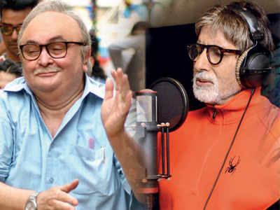 Rishi Kapoor sings to Amitabh Bachchan's tunes