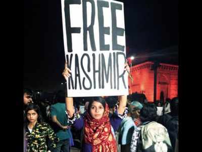 Free Kashmir: Mumbai Police to drop charges against girl seen holding poster