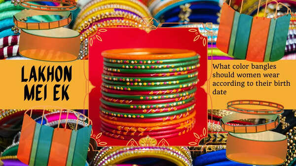 What color bangles should women wear according to their birth date