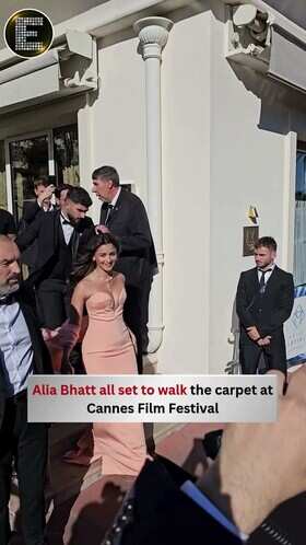 Alia Bhatt Makes Stunning Red Carpet Entry at Cannes