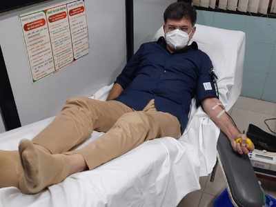 Maharashtra: Jitendra Awhad donates blood after making appeal amid shortage during COVID crisis