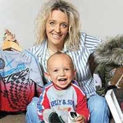 Label-loving mom spends A£12K on baby